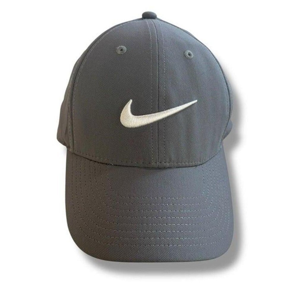 NIKE - DriFit  legacy 91 Baseball Cap Hat - Gray white embroidered logo - OS